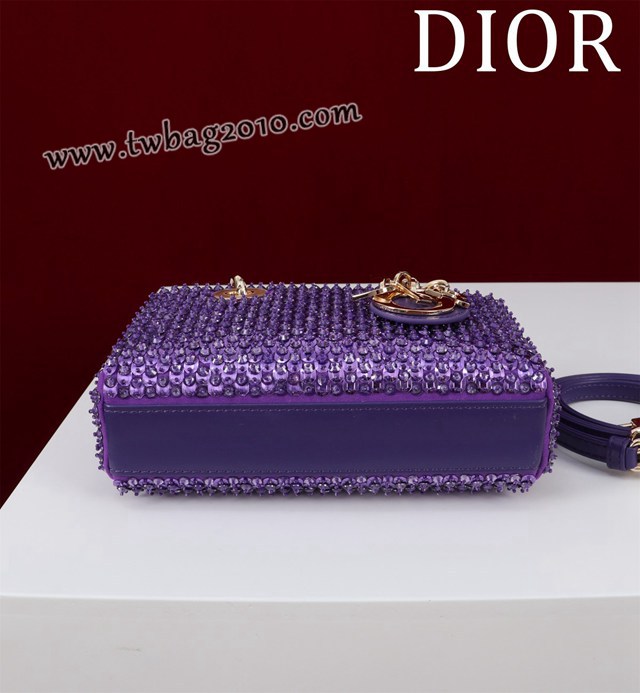 Dior专柜新款迪奥顶级原单超迷你刺绣珠片lady d-joy-micro djfk1050